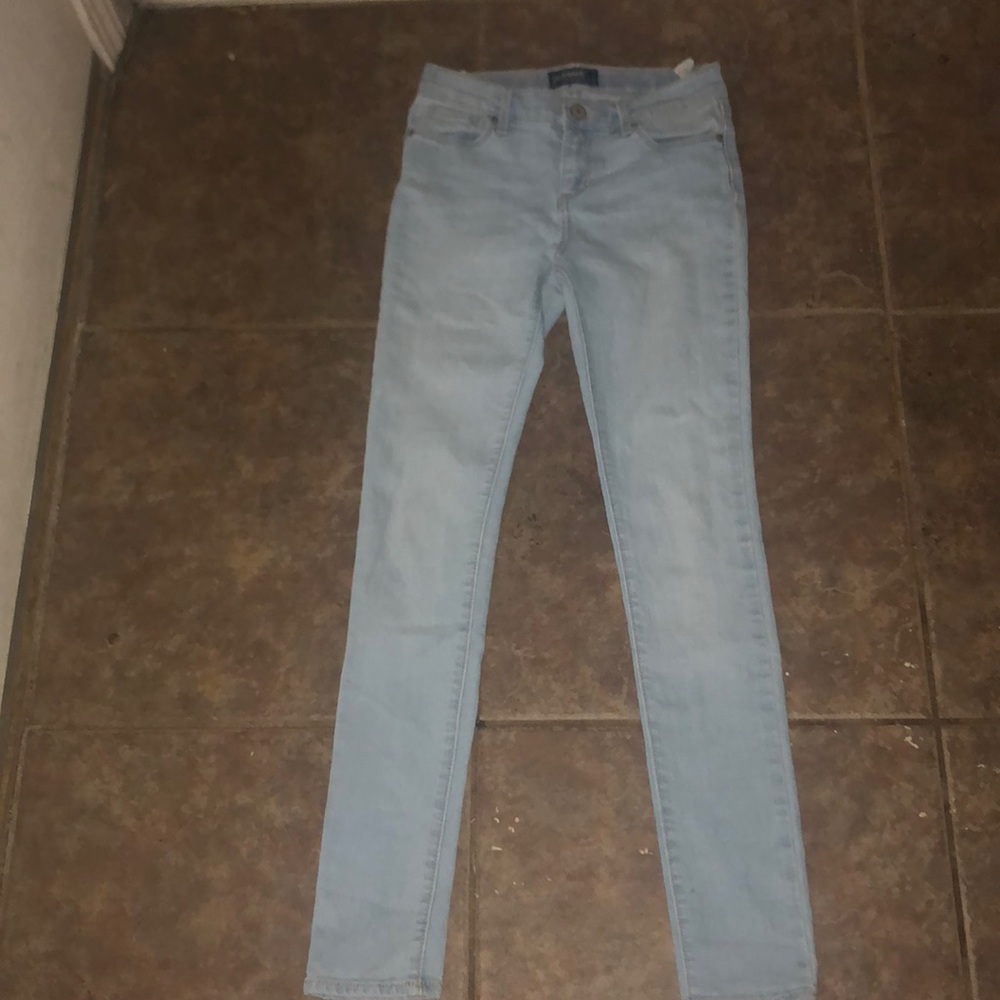 Light wash denim jeans